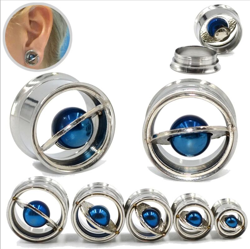 Ear Plug Thread Type Body Piercing Stainless Steel Internal Thread Planet Stainless Steel ...